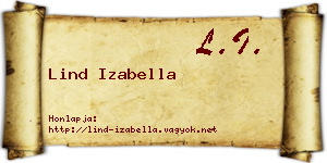Lind Izabella névjegykártya