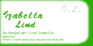 izabella lind business card